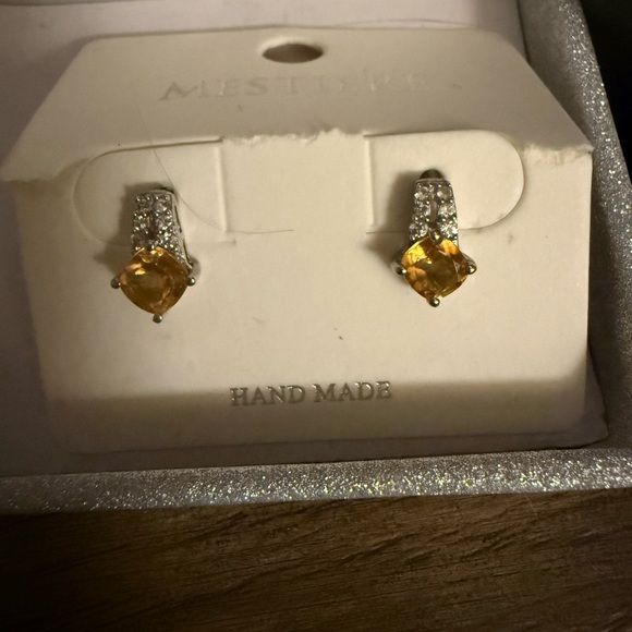 illuminaire Jewelry - Illuminaire Swarvotski Crystal Citrine‎ Earrings NEW